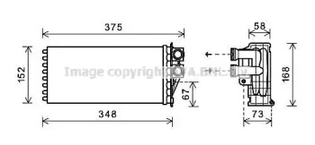AVA QUALITY COOLING pea6359 -  Теплообменник, отопление салона